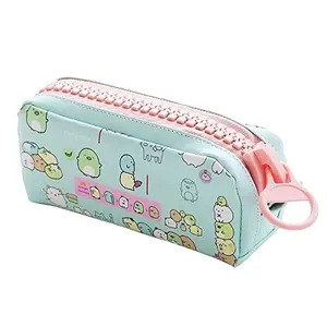 The Magic Makers 1Pc Pencil Case Large Capacity Pencil Pouch Bag Pu For Boys & Girls Students With Large Zipper Closure Portable Stationery Bag Organizer