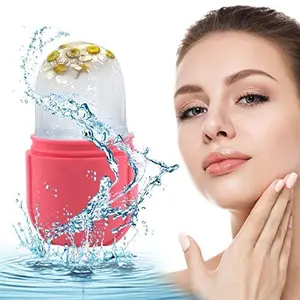 The Magic Makers Face Massage Roller Korean Makeup Products Counter Cube Ice For Face Tools For Women Ice Roller For Face Massager Ice Massage Roller Ice Face Roller Gifts For Her Beauty Gadgets For Women