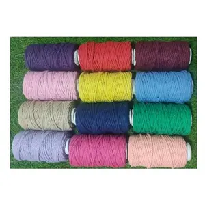 Craft House | 3 Ply Twisted Macrame Thread 3Mm Combo (Each Color 25 Meter)Cotton Rope Dori For Craft Thread For Macrame Diy And Other Projects (12 Pcs Multicolor)