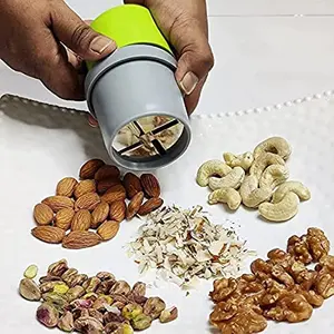 The Magic Makers Dry Fruit Cutter And Slicer (Pack Of 1) Dryfruit Choppers For Kitchen Kitchen Gadgets Almond Slicer Cutter Dryfruit Cutter Dry Fruit Graters For Kitchen (Plastic)