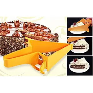 The Magic Makers Triangle Design Cake Pie Slicer Cake Cutter With Adjustable Holder