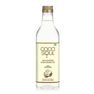 Coco Soul 100% Natural Virgin Coconut Oil Natural | Cold Pressed | Pure And Unrefined | From the Makers of Parachute | 1000 ml
