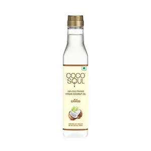 Coco Soul Cold Pressed Natural Virgin Coconut Oil from The Makers of Parachute 250 ml White