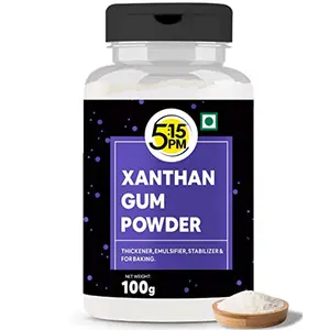 5:15PM Xanthan Gum Powder 100g |For Cooking and Baking |Thickening Binding Agent & Food Stabilizer| Perfect for Baking |Food Emulsifier & Foaming Agent 100g