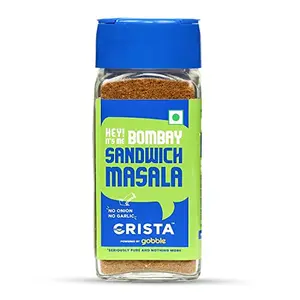 CRISTA Bombay Sandwich Masala | Fresh | Vegetable & Cheese Sandwich | No Added Sugar | No Onion | No Garlic | Vegan | Zero added Colours Fillers Additives & Preservatives | 50 gms
