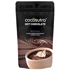 COCOSUTRA Mocha Hot Chocolate Mix | Enjoy hot or cold | 100 g | 100% Natural & Vegan Drinking Chocolate | Serves 4 Cups