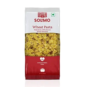 Amazon Brand - Solimo Durum Wheat Farfalle Pasta 500 grams Pouch