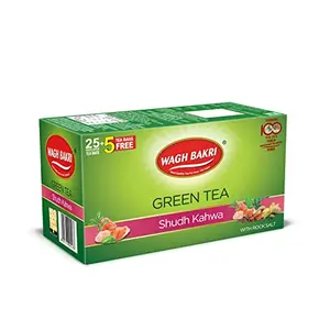 Wagh Bakri Green Tea Shudh Kahwa Tea Bag 25 Tea Bag*2.5g 62.5g