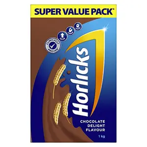 Horlicks Chocolate Health & Nutrition Drink for Kids 1 kg Refill Pack | Taller Stronger Sharper | For Immunity & Growth | Health Mix Powder