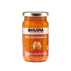 Bhuira|All Natural Jam Three Fruit Marmalade|No Added Sugar|No Added preservatives |No Artifical Color Added |240 g|Pack of 1