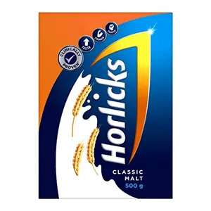 Horlicks Health & Nutrition Drink for Kids 500g Refill Pack | Classic Malt Flavor | Supports Immunity & Holistic Growth | Health Mix Powder