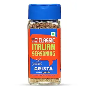 CRISTA Classic Italian Seasoning | Pizza & Pasta Seasoning | Vegan | Fresh & Flavourful | Zero added Colours Fillers Additives & Preservatives | 40 gms