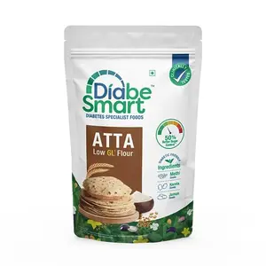 DiabeSmart  Atta 1Kg | Tested for 50% Better Blood Sugar Control |  Flour With Karela Jamun Jackfruit Multigrain Atta | Low Gl Diabetes Food Products