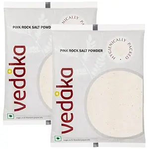 Amazon Brand - Vedaka Pink Rock Salt Powder 1kg (pack of 2)