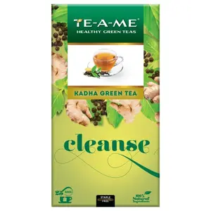 TE-A-ME Cleanse Kadha Healthy Green Tea 25 Tea Bags | Herbal Green Tea