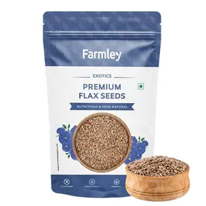 Farmley Premium Flax Seeds Alsi Seeds - 200 grams I Rich in Fiber & Omega -3