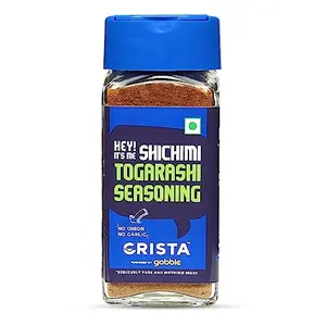 CRISTA Japanese Shichimi Togarashi Seasoning | No Added Sugar | Cholesterol Free | Trans Fat Free | Zero added Colours Fillers Additives & Preservatives | 45 gms