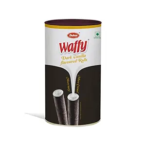 Dukes Waffy Dark Vanilla Flavoured Rolls Tin (300g)