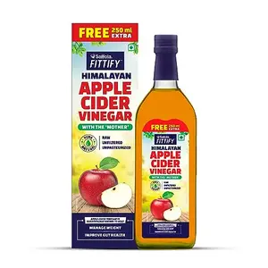 Saffola FITTIFY Himalayan Apple Cider Vinegar - 750 ml + 250 ml FREE