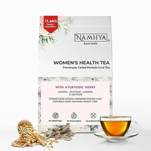 NAMHYA Womens Health Tea (with Shatavari and Ashoka) with Natural Ayurvedic Herbs for Hormonal Balance and Better Period Cycle 3.53 oz (100 Grams)