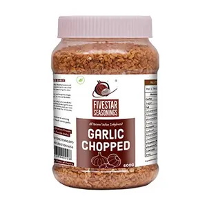 Fivestar Seasoning Chopped Dried Garlic in Fresh 100% Natural Rich in Iron Easy to Cook 0% Trans-Fat Dehydrated Garlic Flakes (600g)