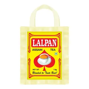 LALPAN Assam Black Fannings Leaf Tea 1kg - Strong Aromatic & Rich | Black Assam CTC Leaf Tea | Premium Kadak Chai Patti