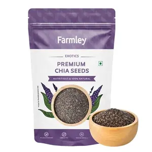 Farmley Premium Chia Seeds for Eating 200g I Chia Seeds for Weight Loss with Omega 3 I Non GMO
