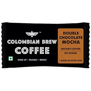 Colombian Brew Double Chocolate Mocha Instant Coffee Powder Sachets Pack of 180
