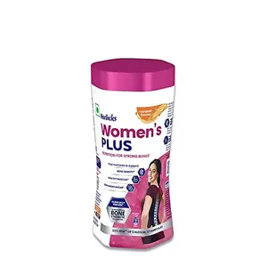 Horlicks Women's Plus Caramel Health Drink 400 g Jar Nutrition for strong Bones with 100% daily Calcium & Vitamin D - No Added Sugar