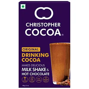 Christopher Cocoa Drinking Chocolate Cocoa Powder Dark No Sugar 100g