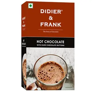 Didier & Frank Hot Drinking Chocolate with Dark Chocolate Buttons 200g (Drink Hot or Cold Milk Shake)