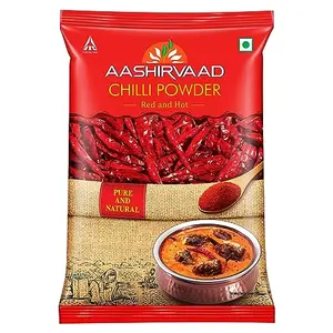 Aashirvaad Chilli Powder 500g Pack Red Hot Chilli Powder with No Added Flavours and Colours