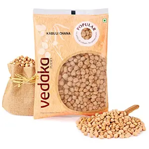 Amazon Brand - Vedaka Popular Kabuli Chana 1kg|Rich in Protein|No Cholesterol|No Additives