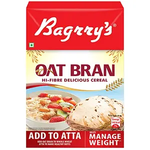 Bagrry's Oat Bran 200gm box | High in Fibre & Protein | Good Digestive Health | Helps Reduce Cholesterol & Manges Weight