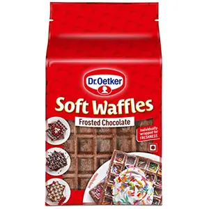 Dr. Oetker Soft Waffles Frosted Chocolate | Ready to Use | 6 Pieces Individually Packed | 250g