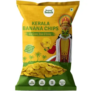 Beyond Snack Kerala Banana Chips | 3 Pack Combo 300g| Sour Cream Onion & Parsley Flavour (3X100g)