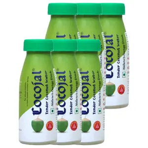 Cocojal Natural Tender Coconut Water | No Added Flavours | No Added Sugars | Not from Concentrate | 200ml (Pack of 6)