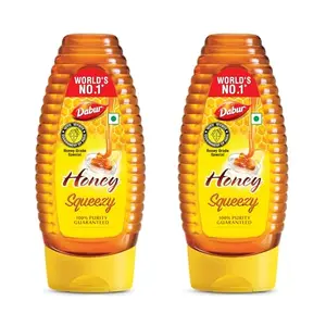 Dabur Honey - 700g (Buy 1 Get 1 Free) Squeezy Pack | 100% Pure | World's No.1 Honey Brand with No Sugar Adulteration