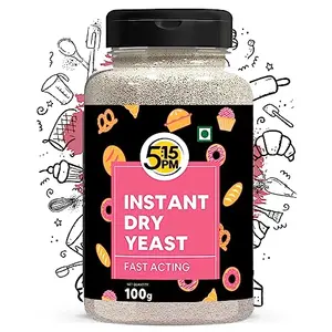 5:15PM Instant Dry Yeast Powder | Active Dry Yeast for Bread making and Pizza - 100g