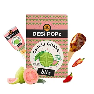 GO DESi POPz with Bitz | Chilli Guava | 50 Pcs | Fruit Snacks 400 gm