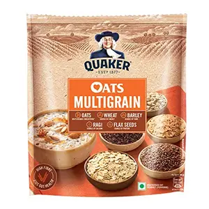 Quaker Oats Multigrain 600g Rolled Oats Wholegrain High Protein & Fibre for Weight Loss Dalia Porridge