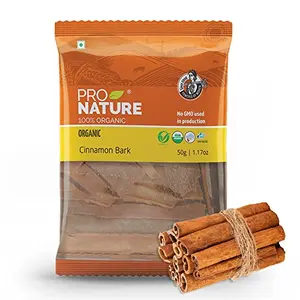 Pro Nature Organic 100% Organic Cinnamon Bark 50G