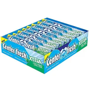 Center Fresh Xtra Peppermint Flavour Chewing Gum Stick Pack 480 g- Pack of 24