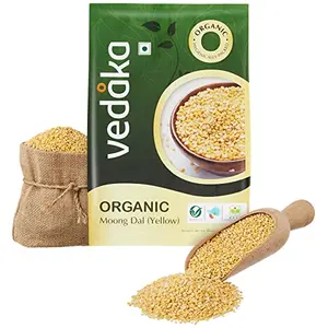 Amazon Brand - Vedaka Organic Yellow Moong Dal 1Kg