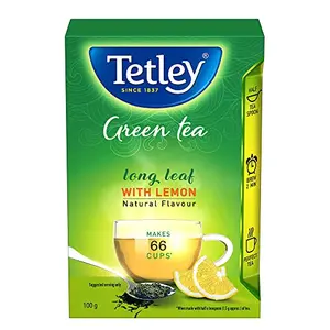 Tetley Long Leaf Green Tea Lemon 100g