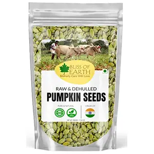 Bliss of Earth Dehulled Pumpkin Seeds 500gm for Eating & Weight Loss Naturally Organic immunity booster Health diet Superfood