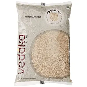 Amazon Brand - Vedaka Premium White Urad Whole 1kg |Rich in Protein|No Cholesterol|No Additives