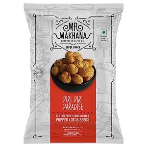 MR Makhana Peri Peri Flavored Makhana | Super Snack | Roasted | 2.65oz (75g) - Family Size
