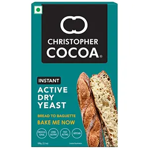 Christopher Cocoa Instant Active Dry Yeast 100g (Bake Bread Cake Pizza Dough)