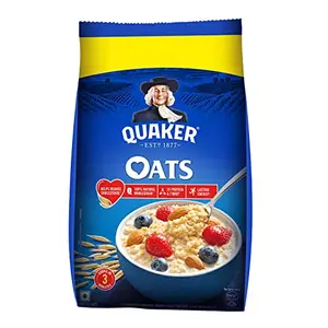 Quaker Oats 1kg Rolled Oats Natural Wholegrain Nutritious Breakfast Cereals Dalia Porridge Easy to Cook